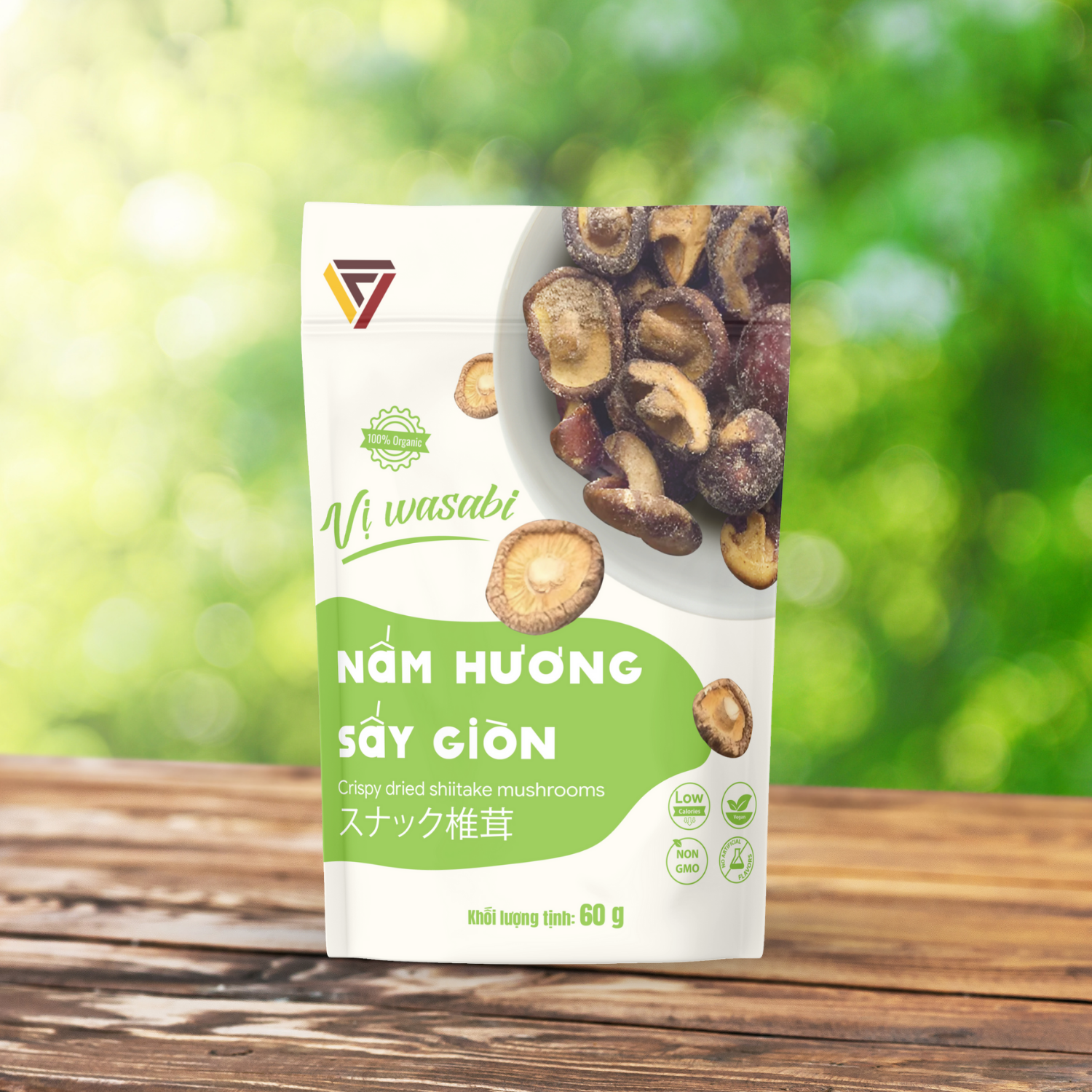 NẤM HƯƠNG SẤY GIÒN - VỊ WASABI