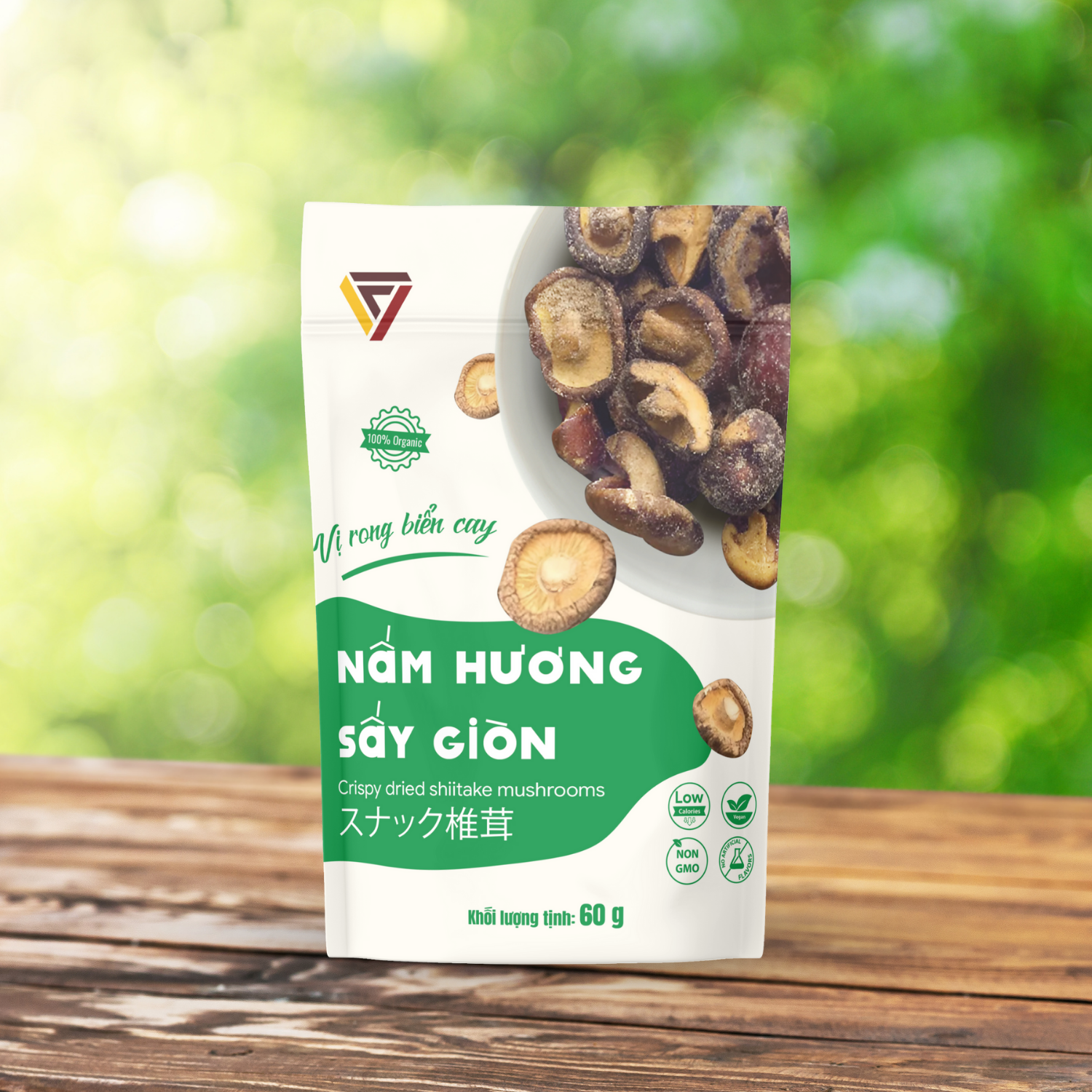 NẤM HƯƠNG SẤY GIÒN - VỊ RONG BIỂN CAY